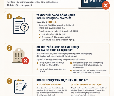 DOANH NGHIỆP BỊ KHÓA MÃ SỐ THUẾ: CÓ NÊN “BỎ LUÔN”?
